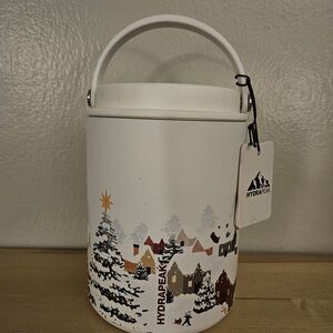 HydraPeak White Holiday Insulated Food Jar